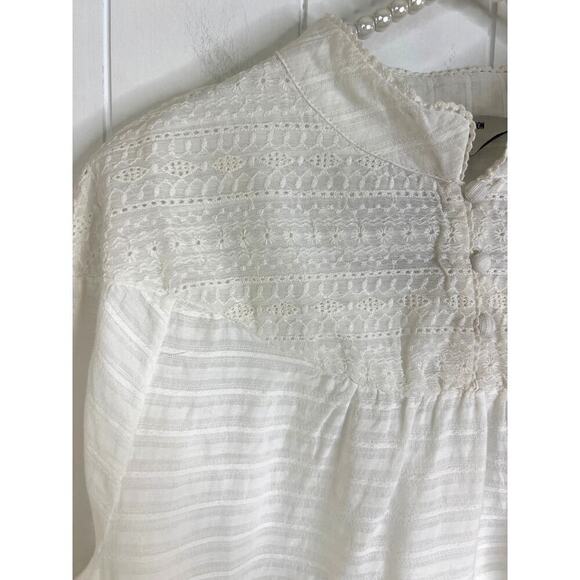 One Teaspoon Free People Pure Desert Angel Longsleeve Top White Size Med NWT - Picture 4 of 8